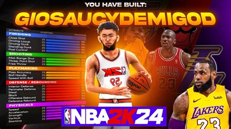 THE BEST GUARD BUILD In NBA2K24 All Dribble Moves High 3 Pointer