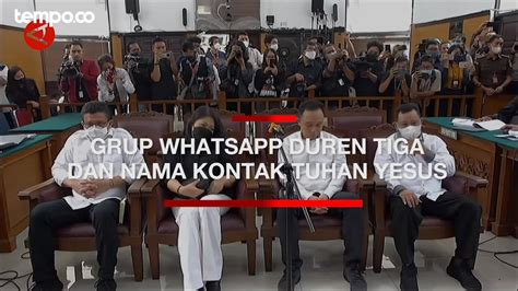 Ahli Digital Forensik Ungkap Grup Whatsapp Duren Tiga Dan Nama Kontak