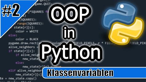 Klassenvariablen In Python Objektorientierte Programmierung 2 YouTube