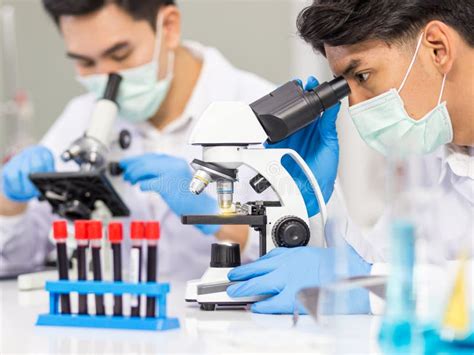 Health Care Researchers Working In Biological Science Laboratories