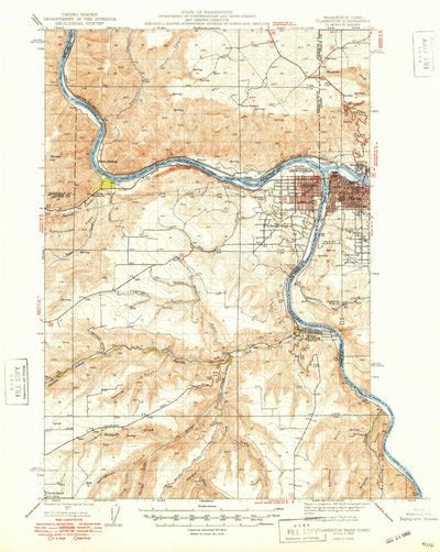 Clarkston, WA-ID (1948, 62500-Scale) Map by United States Geological ...