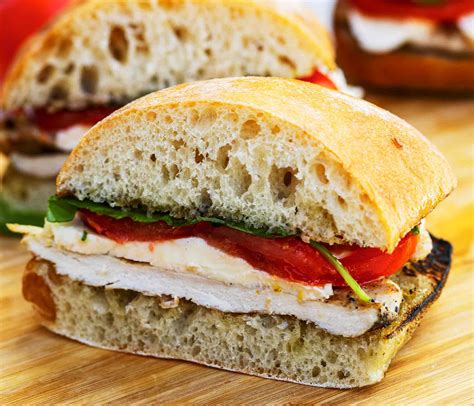 Grilled Chicken Caprese Sandwich Recipe Kingsford