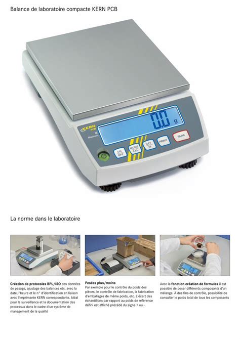 PDF Balance De Laboratoire Compacte KERN PCB KERN Pictogrammes