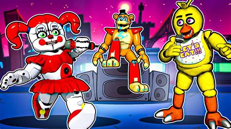 Circus Baby VS FNAF Friday Night Funkin MOD With Glamrock Freddy Game