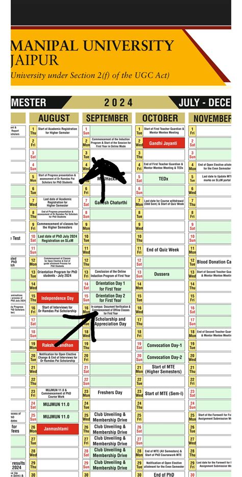 Academic Calendar 2024 2025 R Manipal Academics