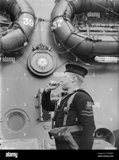 The Royal Navy During The Second World War A Quartermaster Piping Up