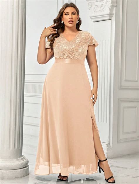 Miusol Vestido De Fiesta De Noche Formal Maxi De Talla Grande Con