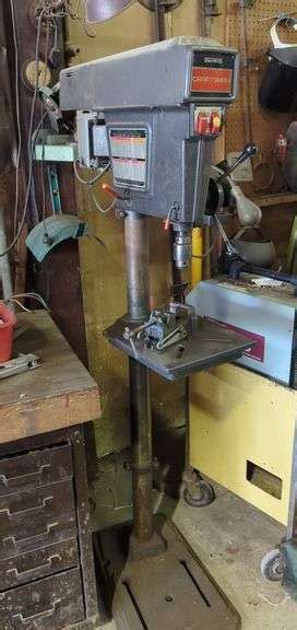 Craftsman Drill Press Model 113 21371 Includes Stand Powers On