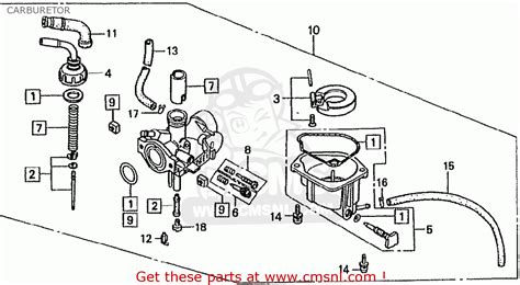 Baja Mini Bike Carb Diagram