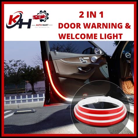 Cm Pcs Drl Led Lamp Strip Car Door Opening Warning Lights Strobe