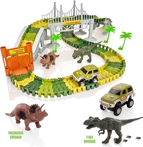 Create A Track Dino World Track Set Piece Flexible Jurassic