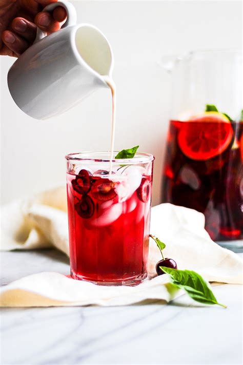 Delicious Hibiscus Cherry Iced Tea Cooler A Delicious And Refreshing