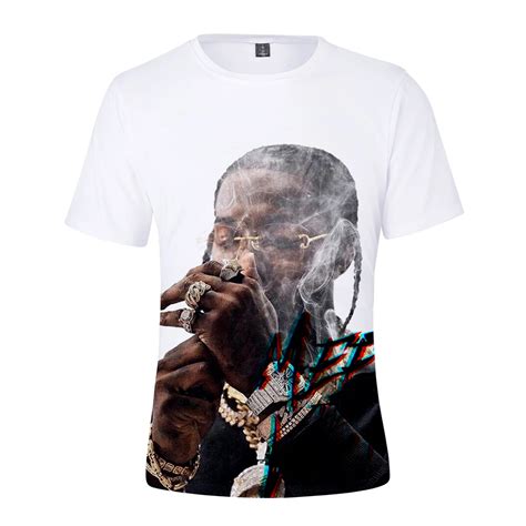 Pop Smoke T Shirt For Men Rapper 3d Printed Streetwear Men Women Short