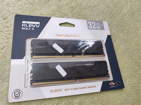 中古 Klevv デスクトップpc用ゲーミング メモリ Pc4 25600 Ddr4 3200 16gb X 2枚 Sk Hynix製 メモリ