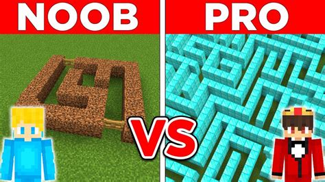 Minecraft Noob Vs Pro Extrem Labyrinth Bau Challenge Youtube