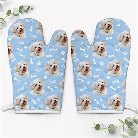 Dog Pattern Oven Mitt Personalized Oven Mitt Ts For Dog Lovers B