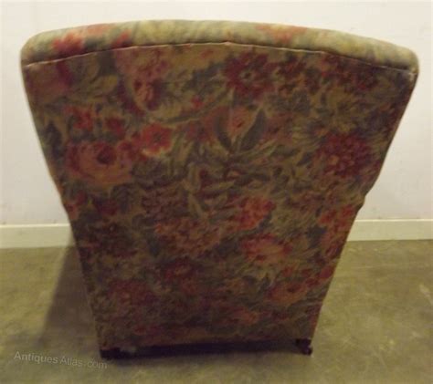 Edwardian Upholstered Armchair With Swept Arms Antiques Atlas