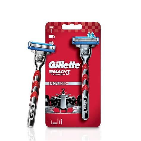 Gillette Mach 3 Turbo Manual Shaving Razor Pack Of 1 Amazon In