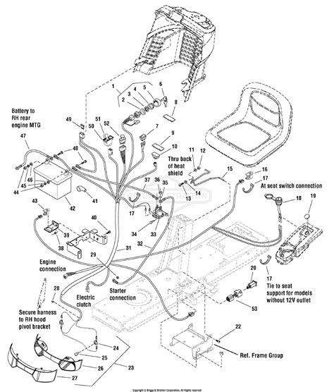 Simplicity 2691011 00 Regent 21hp Bands Hydro And 42 Mower Deck Parts Diagram For Electrical Group