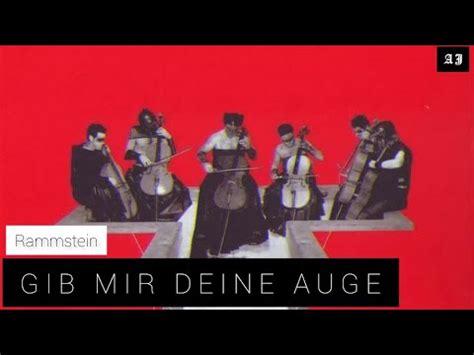 Rammstein Gib Mir Deine Augen Lyrics Sub Espa Ol Alem N Youtube