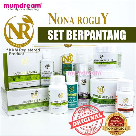 Original Nona Roguy Set Berpantang Ibu Bersalin Rangkaian Nona