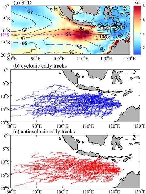 A Map Of Sea Surface Height Standard Deviation In The 30120 Day Band