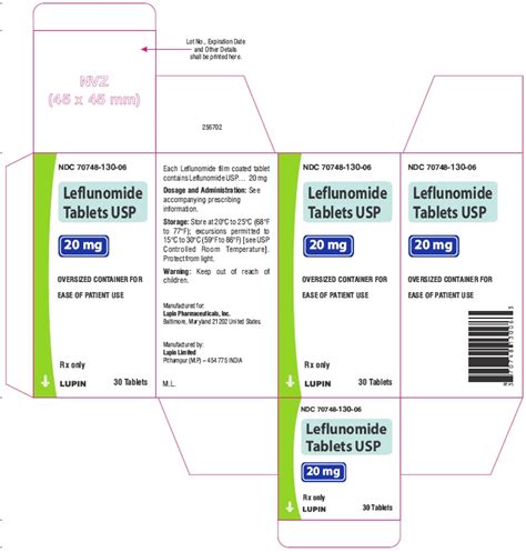 Leflunomide Tablet Film Coated