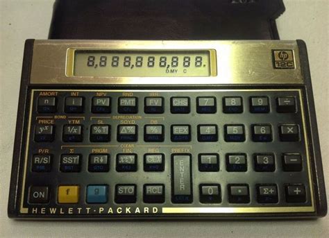 Hp 12c Financial Calculator Black 12c Aba For Sale Online Ebay