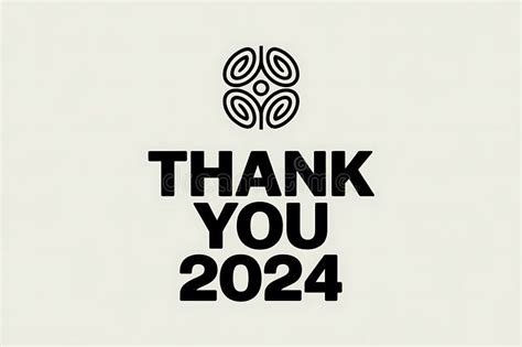 Thank You Two Thousand Twenty Four Design Stock Photo Image Of