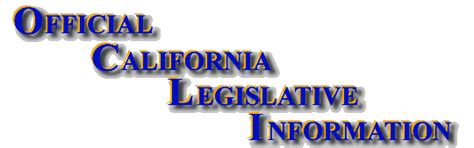 Official California Legislative Information