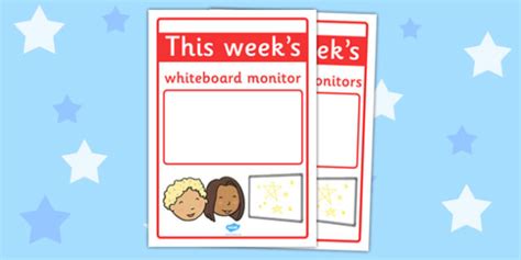 👉 Whiteboard Monitor Display Signs Teacher Made