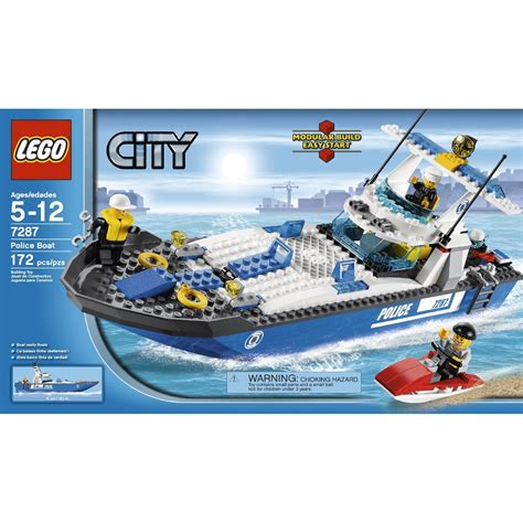 LEGO Police Boat 7287 in 2024 | Lego police, Lego city, Lego city police