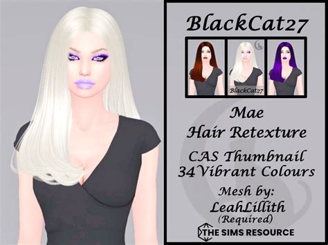 The Sims Resource Leahlillith Mae Hair Retexture Mesh Needed