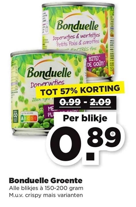 Bonduelle Groente Aanbieding Bij PLUS 1Folders Nl