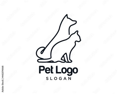 pet logo vector simple design template Stock Vector | Adobe Stock