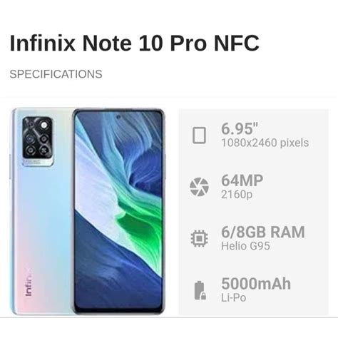 Jual Infinix Note Pro Nfc Ram Baru Garansi Resmi Shopee