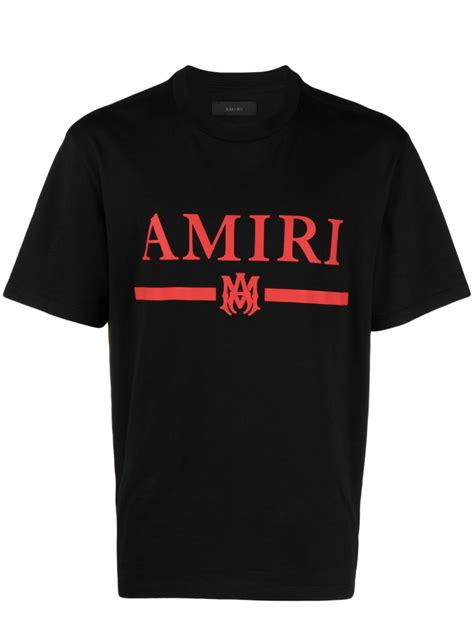 Amiri Logo Print Cotton T Shirt Farfetch