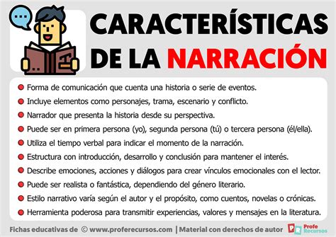 Características de la Narración