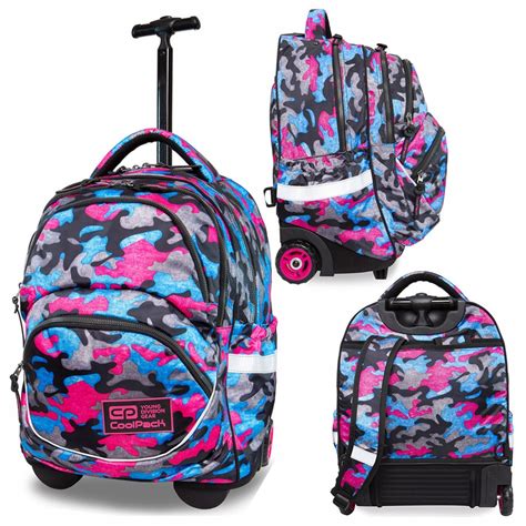 COOLPACK PLECAK SZKOLNY NA KÓŁKACH CAMO RÓŻOWY 13151084276 Allegro pl