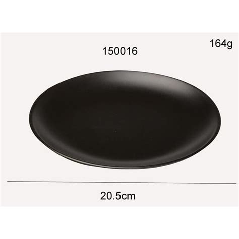 Assiette Plateau Repas L Plateau Rond En M Lamine Noire Assiettes