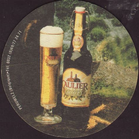 Beer Coaster Coaster Number 7 1 Brewery Caulier City Peruwelz