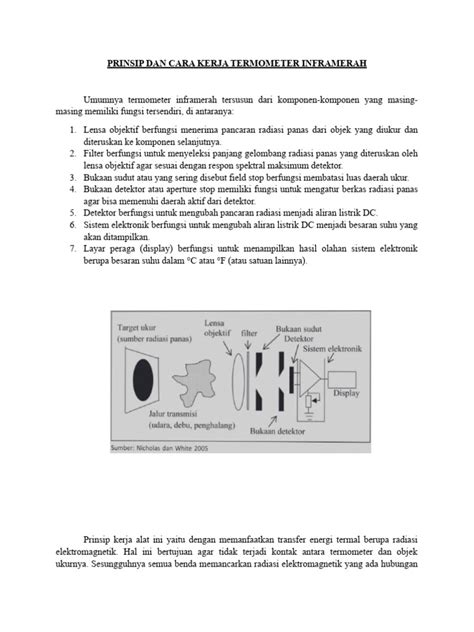 Prinsip Dan Cara Kerja Termometer Inframerah | PDF