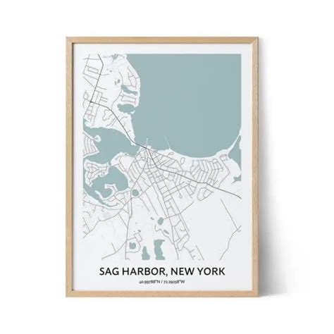 Sag Harbor Map Poster - Your City Map Art - Positive Prints