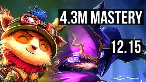 TEEMO Vs KENNEN TOP 4 3M Mastery 1 0 7 400 Games NA Diamond