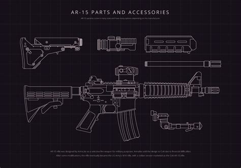 AR15 Mechanism Illustration 183103 Vector Art at Vecteezy