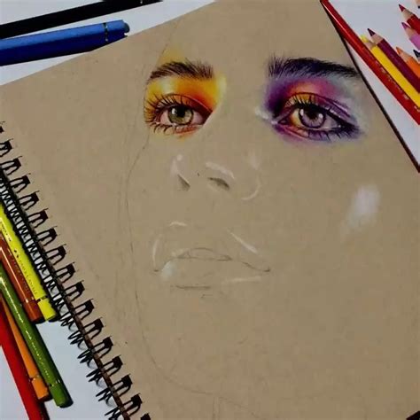 Realistic Colored Pencil Drawing Tutorial By Rainbowmastery Video