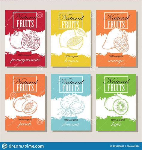 Set Of Hand Drawn Sketch Fruits And Berries Vector Illustration Stock