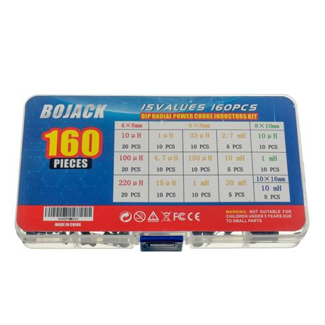 Buy BOJACK 15 Values 160 Pcs Inductor 10 UH To 20 MH DIP Radial Power