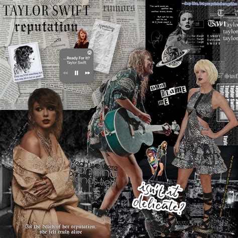 Download Taylor Swift Reputation Collage Aesthetic Wallpaper