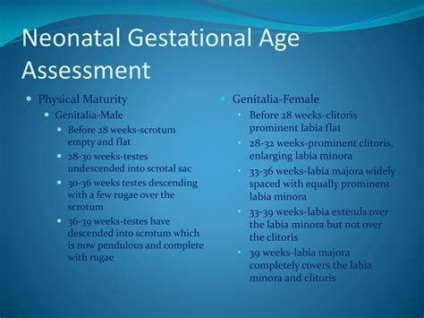 Ppt Neonatal Gestational Age Assessment Powerpoint Presentation Free